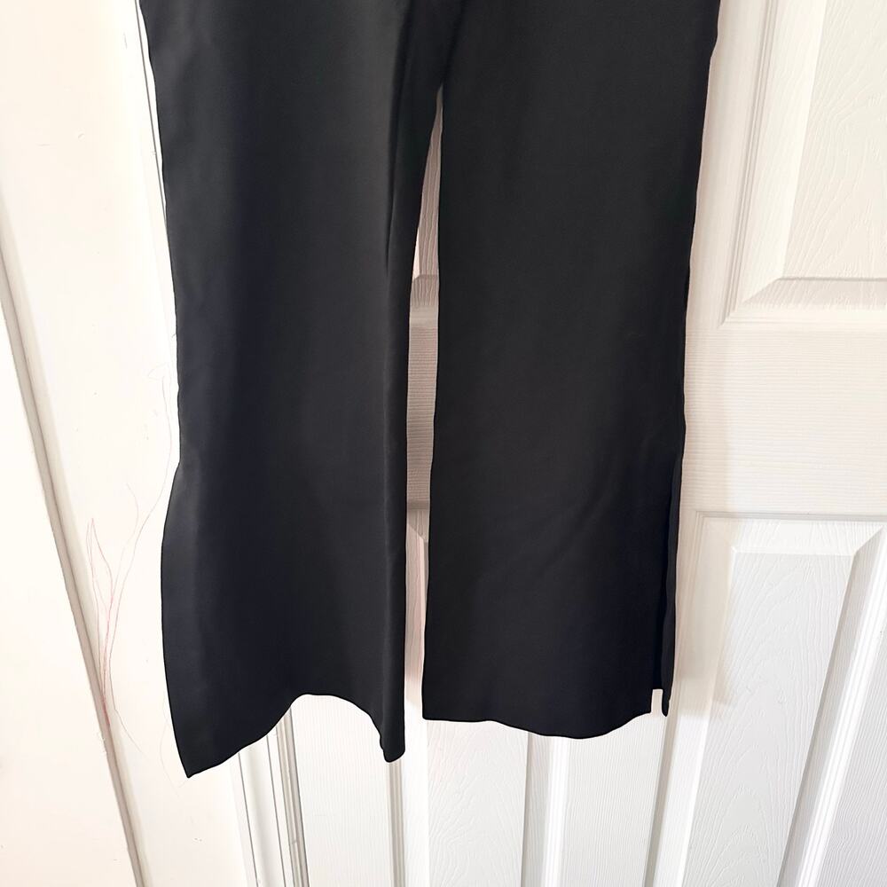 Spanx Black The Perfect Pant Flare Split Leg Trouser Pull On Pants Medium - Picture 4 of 8